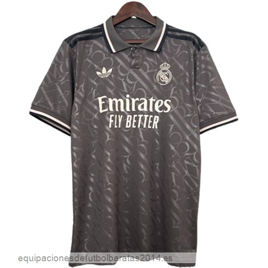 Nuevo Tailandia 3ª Camiseta Real Madrid 24/25 Negro Baratas